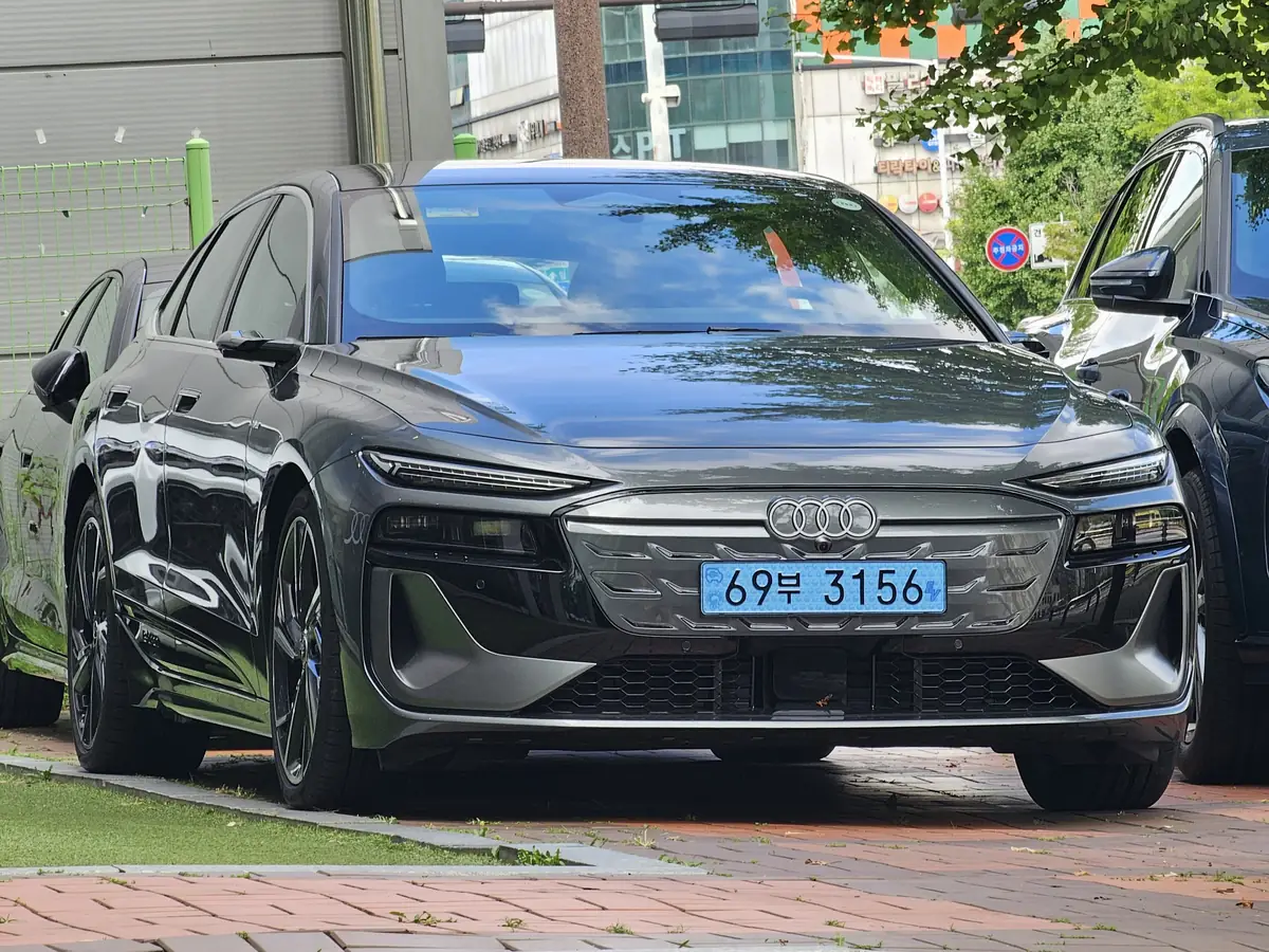Gray Audi A6 Sportback e-tron, part of the 2027 Audi EV lineup