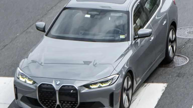 Gray BMW i4 Gran Coupe in the Washington DC area; the BMW i4 is discontinued after 2026