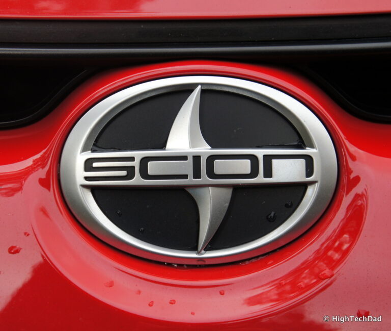 Scion emblem on a 2014 Scion tC